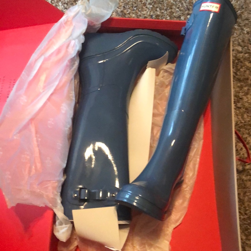 Wedge Heel Hunter Rain Boots